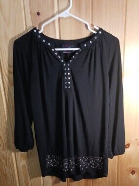 Rafaella Beaded & Studded Pull-over Top
